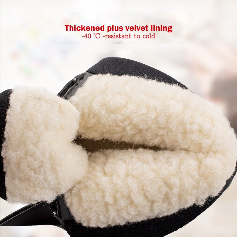 Winter Boots Men High-top Water-resistant Cotton Shoes Male Plus