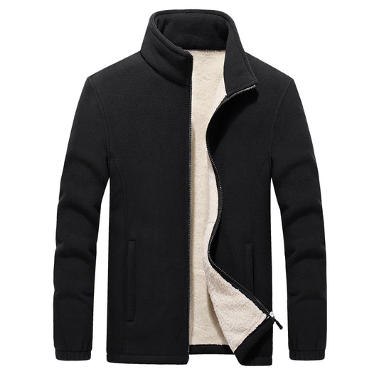 Mens Thick Fleece Jackets Men Outwear Sportswear Wool Liner Warm Jackets