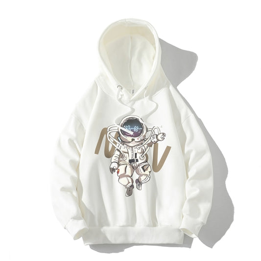 Fashion Black White Sweatshirt Men Hip Hop Long Sleeve Pullover Hoodies