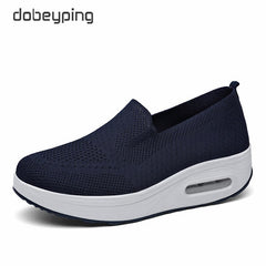 Spring Autumn Women Swing Shoes Mesh Women's Loafers Flat Platforms Female