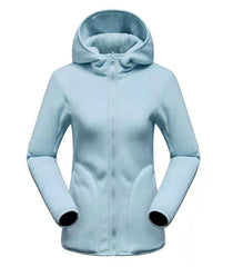 Unisex Reversible Hoodie Women Pullover Sweatshirts Winter Warm Polar/Coral Coats