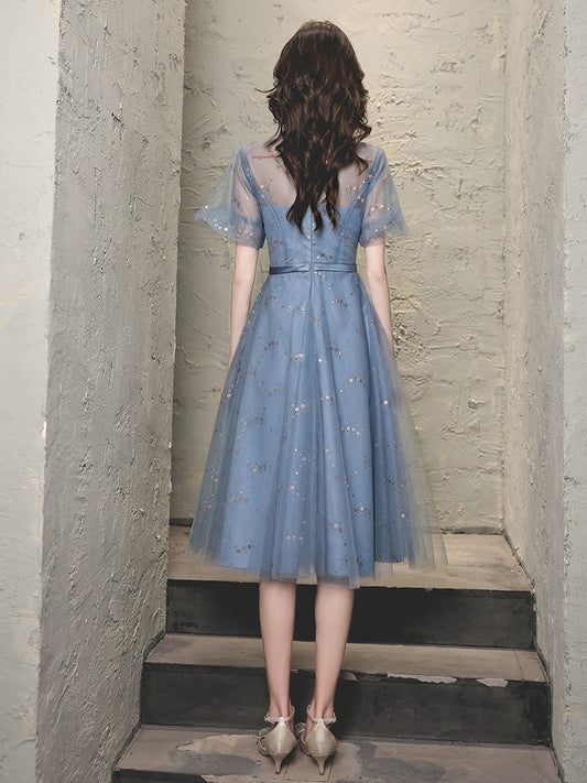 Homecoming Dresses: Lace Prom Dresses High Neck Party Graduation Dress