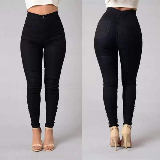 S-4XL Boyfriend Jeans Oversize Pants For Women Skinny Slim Fit