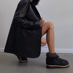 Ins Fashion Women Ankle Boots Winter Warm Female