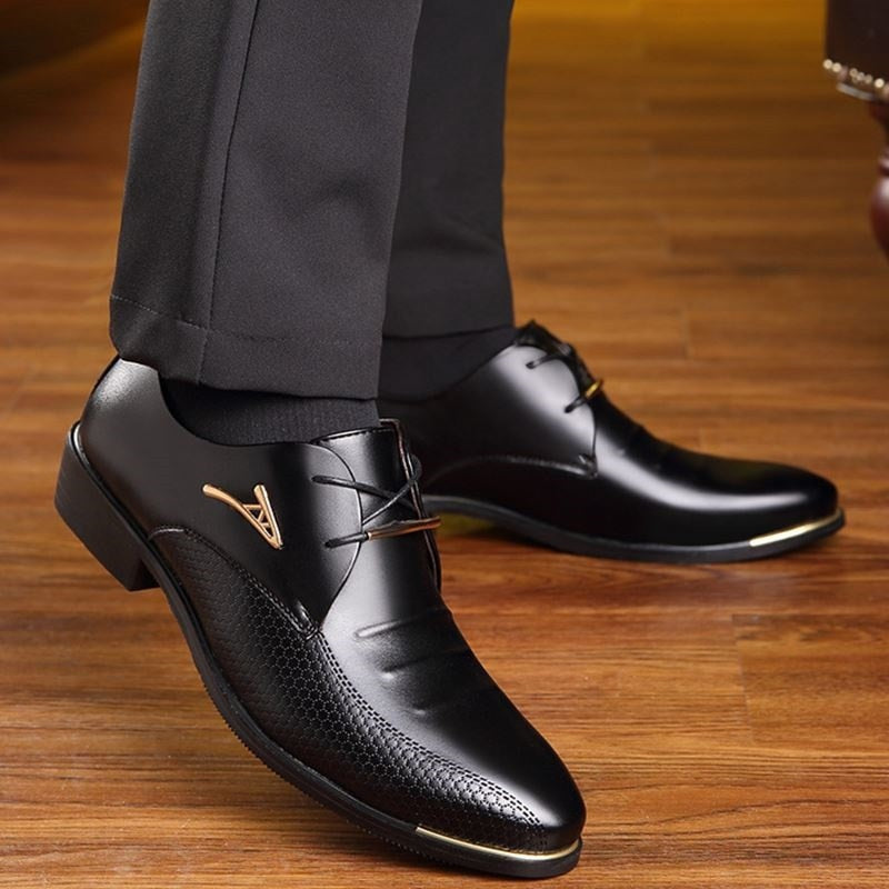 Men Dress Shoes Men Wedding Shoes Oxfords Fashion Business