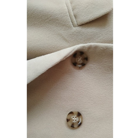 Women Winter Coat Wool Double breasted cashmere Vintage Elegant jacket Fashion