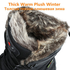 Winter Waterproof Men Boots Plush Super Warm Snow Boots Men Sneakers