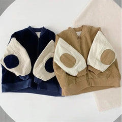 Fashion Baby Girl Boy Corduroy Jacket Infant Toddler Child Bomber Coat Blazer