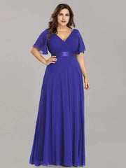 Evening wear Dresses: Women Plus Size Evening Dresses Long Elegant