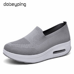 Spring Autumn Women Swing Shoes Mesh Women's Loafers Flat Platforms Female