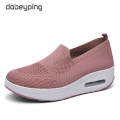 Spring Autumn Women Swing Shoes Mesh Women's Loafers Flat Platforms Female