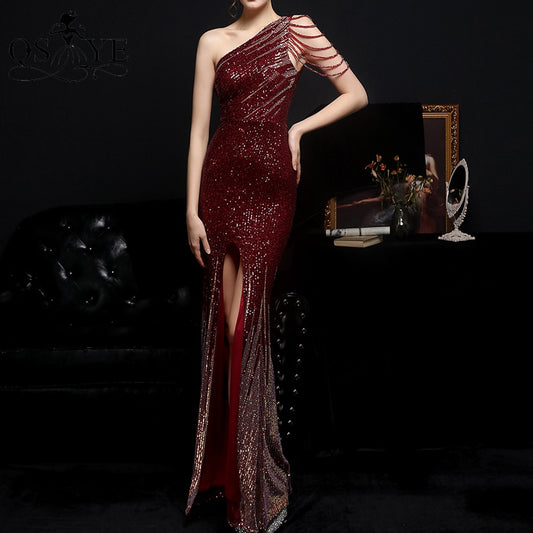 Homecoming Dresses: Prom Dresses Colorful Fade Beading Straps Evening Gown