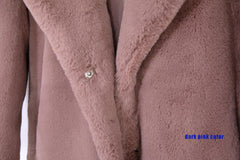 Women Winter Warm Faux Fur Coat Thick Women Long Coat