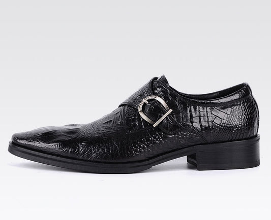 Fashion Men Grain Leather Dress Shoes Man Casual