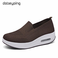 Spring Autumn Women Swing Shoes Mesh Women's Loafers Flat Platforms Female