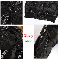 super warm filling white duck down winter coats for kids- Teenager