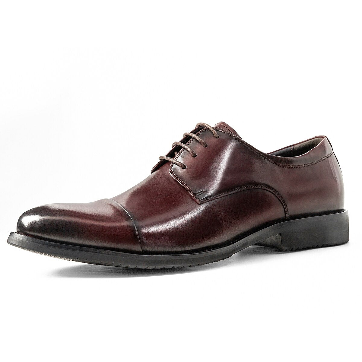 Handmade Luxury Genuine Leather Men Derby Dress Shoes For Wedding