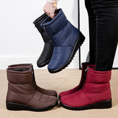 Waterproof Snow Boots for Women Winter Warm Plush Ankle Booties Front