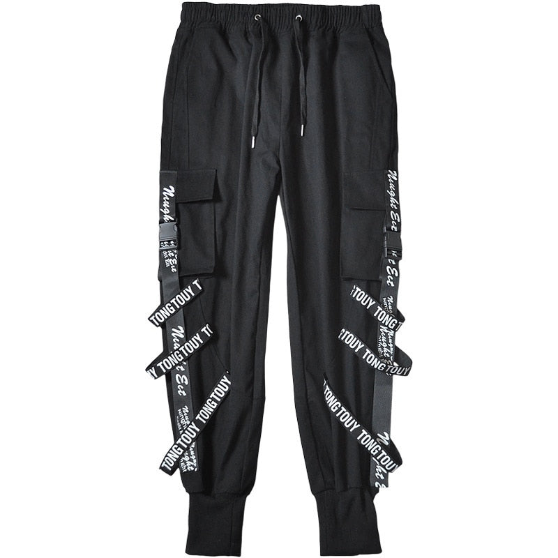 Black Cargo Pants Men Joggers Cargo Trousers for Men Jogging Japanese