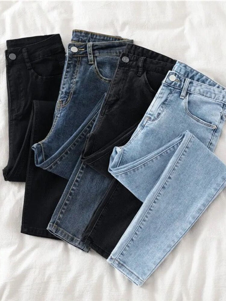 Jeans Women Autumn Slim Skinny Pants Spring Casual Girl Denim