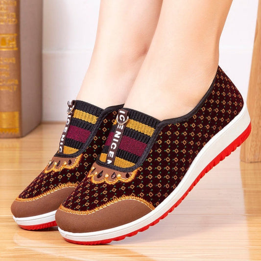 Spring and Autumn Cloth Shoes Women Single Shoes Soft Soled Anti Slip