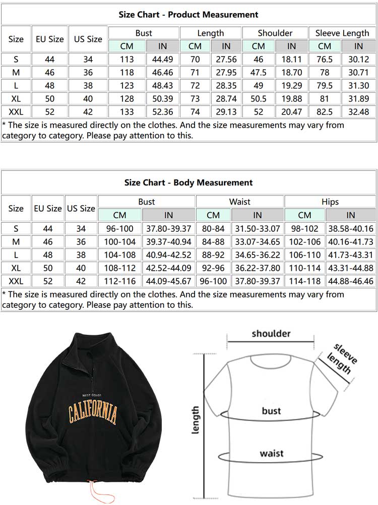 Men Hoodies Fluffy Fleece Warm Sweatshirts Letters