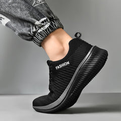 Sneakers Men Summer Breathable Shoes For Men Big Size Black White Casual