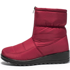 Waterproof Snow Boots for Women Winter Warm Plush Ankle Booties Front