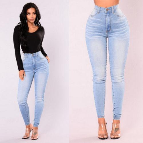 Jeans Women Denim Skinny Pants High Waist Stretch Lady Jeans Push Up