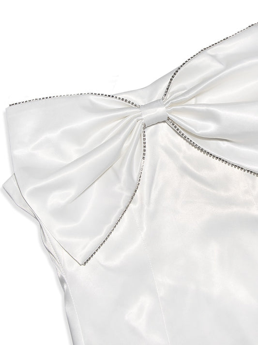 Homecoming Dresses: Wedding Guest Party Dresses Slim Mini White Bodycon