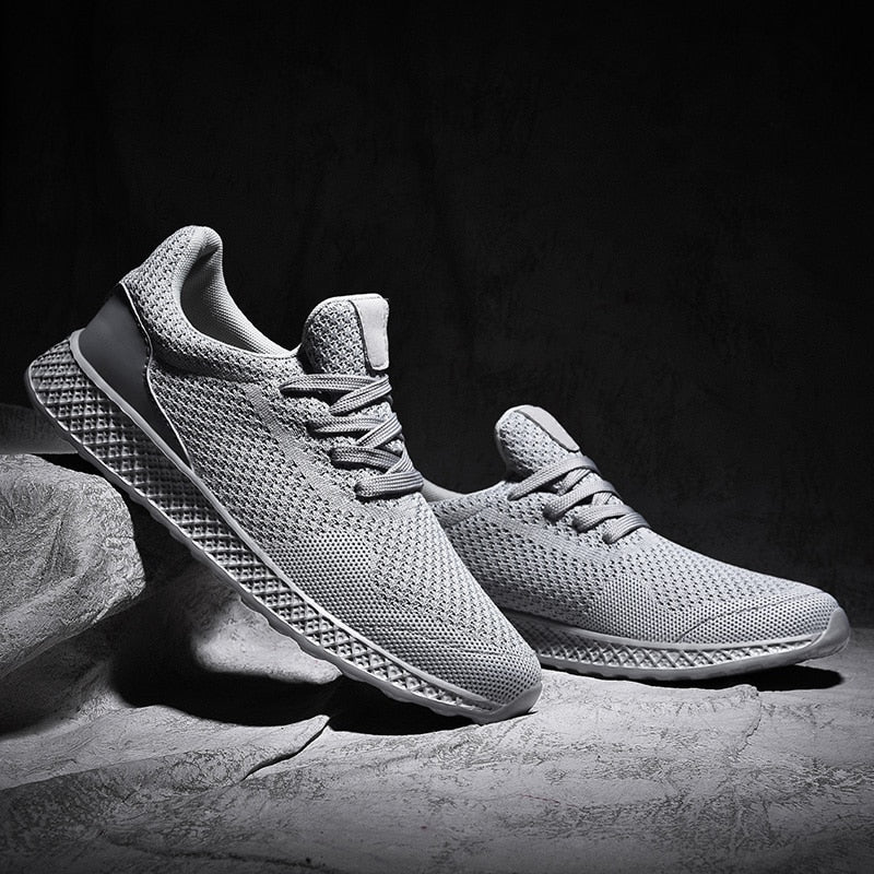 Sneakers Men Casual Shoes Lightweight Breathable Men Shoes Black Big