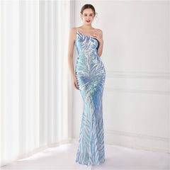 Evening wear Dresses: Strapless Evening Dresses Sequins Long Mermaid Party Gowns
