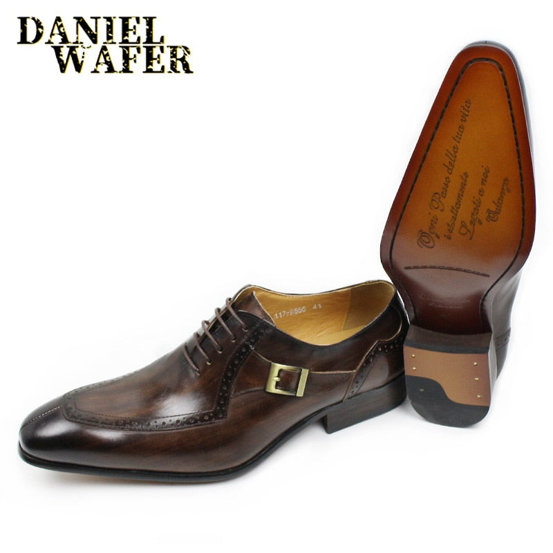 Luxury Leather Men Shoes Casual Men Office Business Wedding Shoe