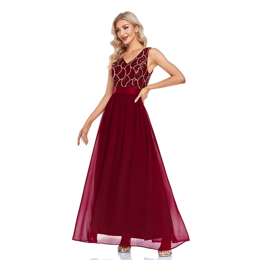 Evening wear Dresses: Womens Sleeveless Formal Occasion Long Dress