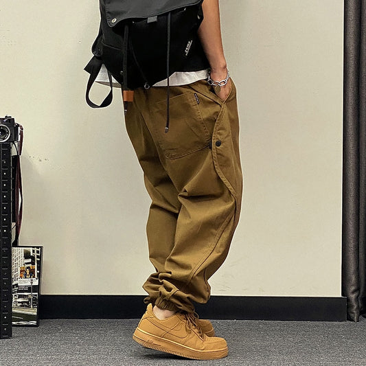 Plus Size Japanese Streetwear Oversize Cargo Pants Men Clothing Harajuku