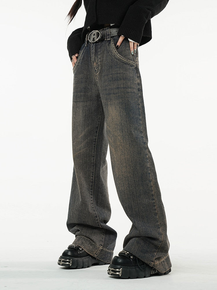 Jeans High Waist Streetwear Baggy Jeans Hip-hop Women Pants