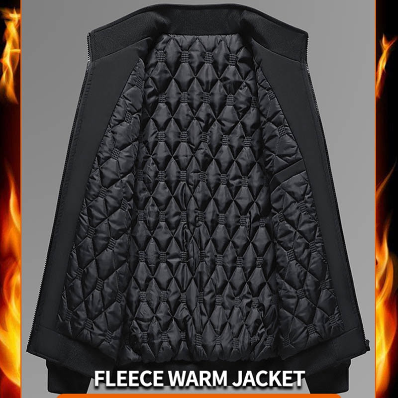 Plus Size 6XL 7XL 8XL Thicken Warm Varsity Jacket Coat Men Windbreaker