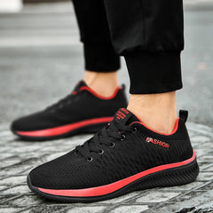 Sneakers Men Summer Breathable Shoes For Men Big Size Black White Casual