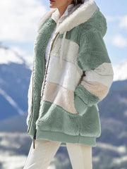 Women Spring and Autumn Oversize Long Teddy Bear Coat Warm Thickening