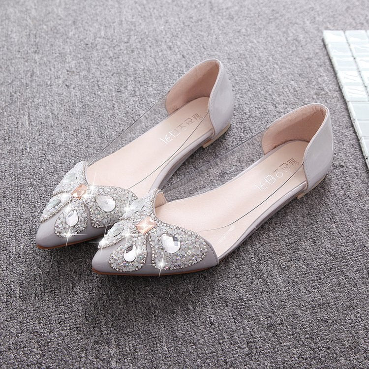 Springs Women Flats Spring Flat Shoes Pointed Soft Bottom