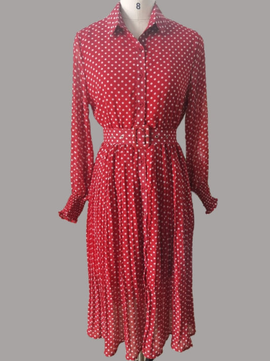 Spring And Summer French Vintage Maxi Dress Sundress Ladies Long Sleeve