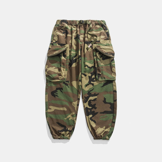 Military Style Camouflage Tactical Pants Streetwear Hip Hop Oversized Harem