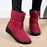Waterproof Snow Boots for Women Winter Warm Plush Ankle Booties Front