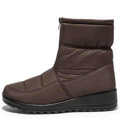 Waterproof Snow Boots for Women Winter Warm Plush Ankle Booties Front