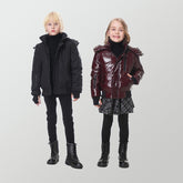 super warm filling white duck down winter coats for kids- Teenager