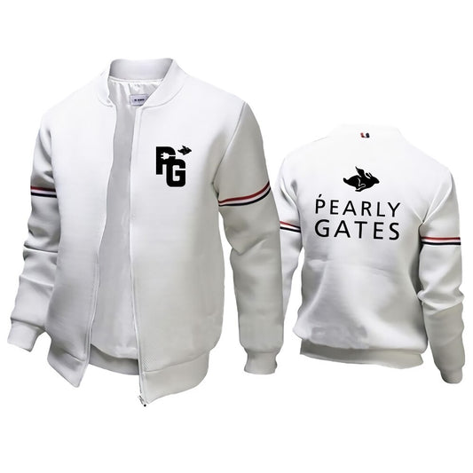 Pearly Gates Master Bunny Jack Bunny Print Men Bomber Jackets