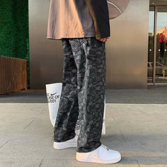 Summer thin men fashion famous brand versatile loose straight Summer