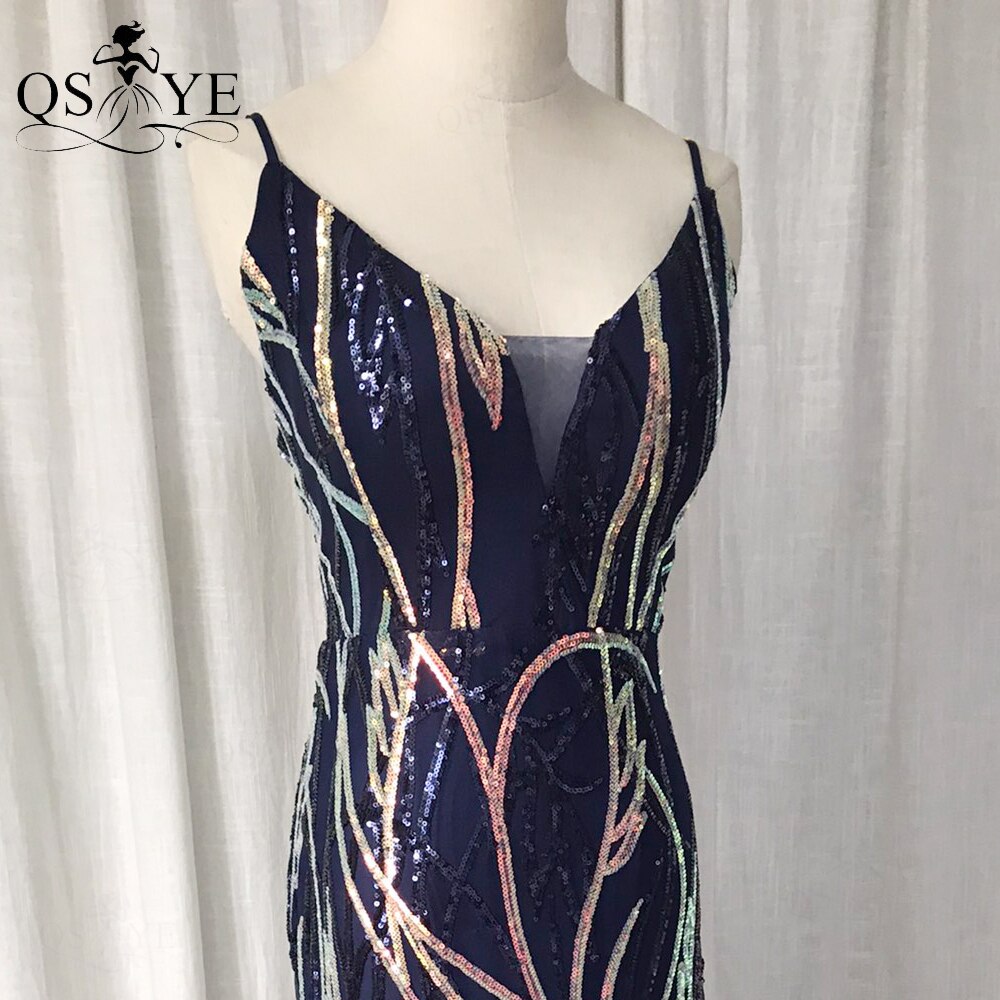 Homecoming Dresses: Prom Dresses Spaghetti Straps V neck Mermaid Evening