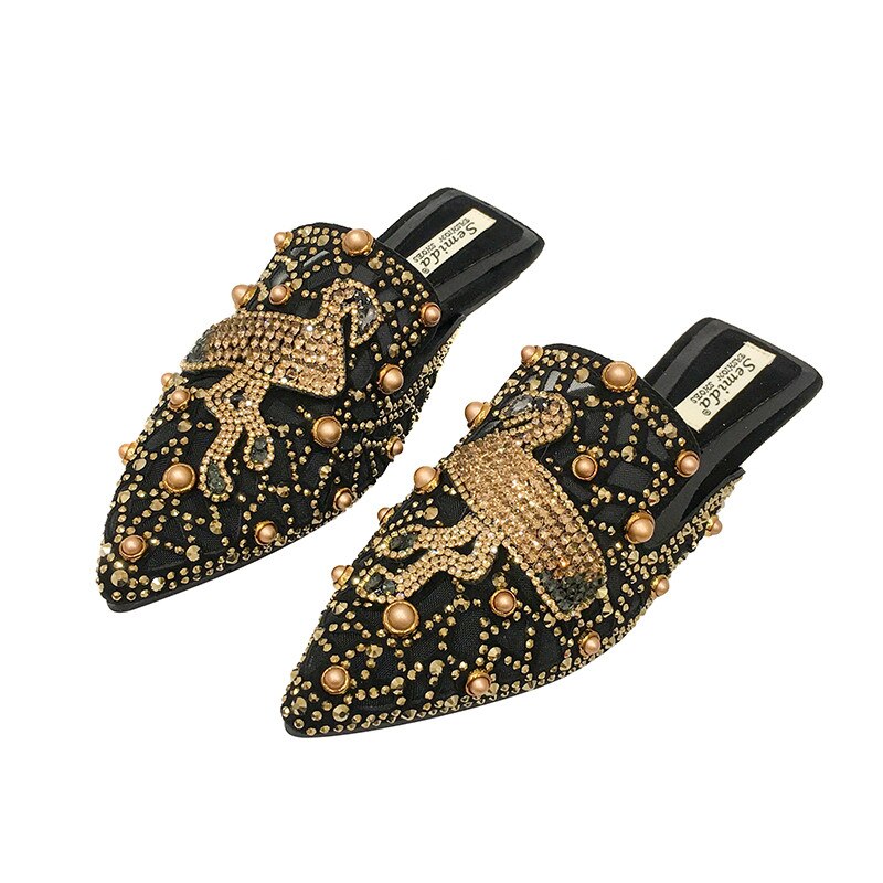 Spring Women Slippers Women Pointed Half Support Women