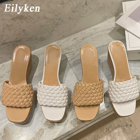 Ladies Slippers Summer Super High Heels Shoes Women Platform Open Toe